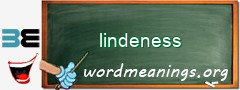 WordMeaning blackboard for lindeness
